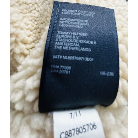 Tommy Hilfiger (XL) Jacket Mens Extra Large Zip Gray Fleece Elbow Patches Heavy - Picture 6 of 16